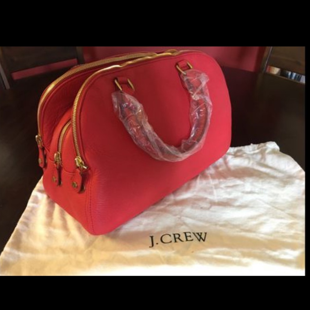 3 zipper J.Crew red purse